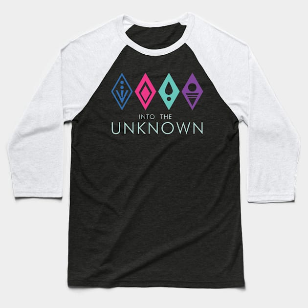 into the unknown Baseball T-Shirt by AnnSaltyPaw